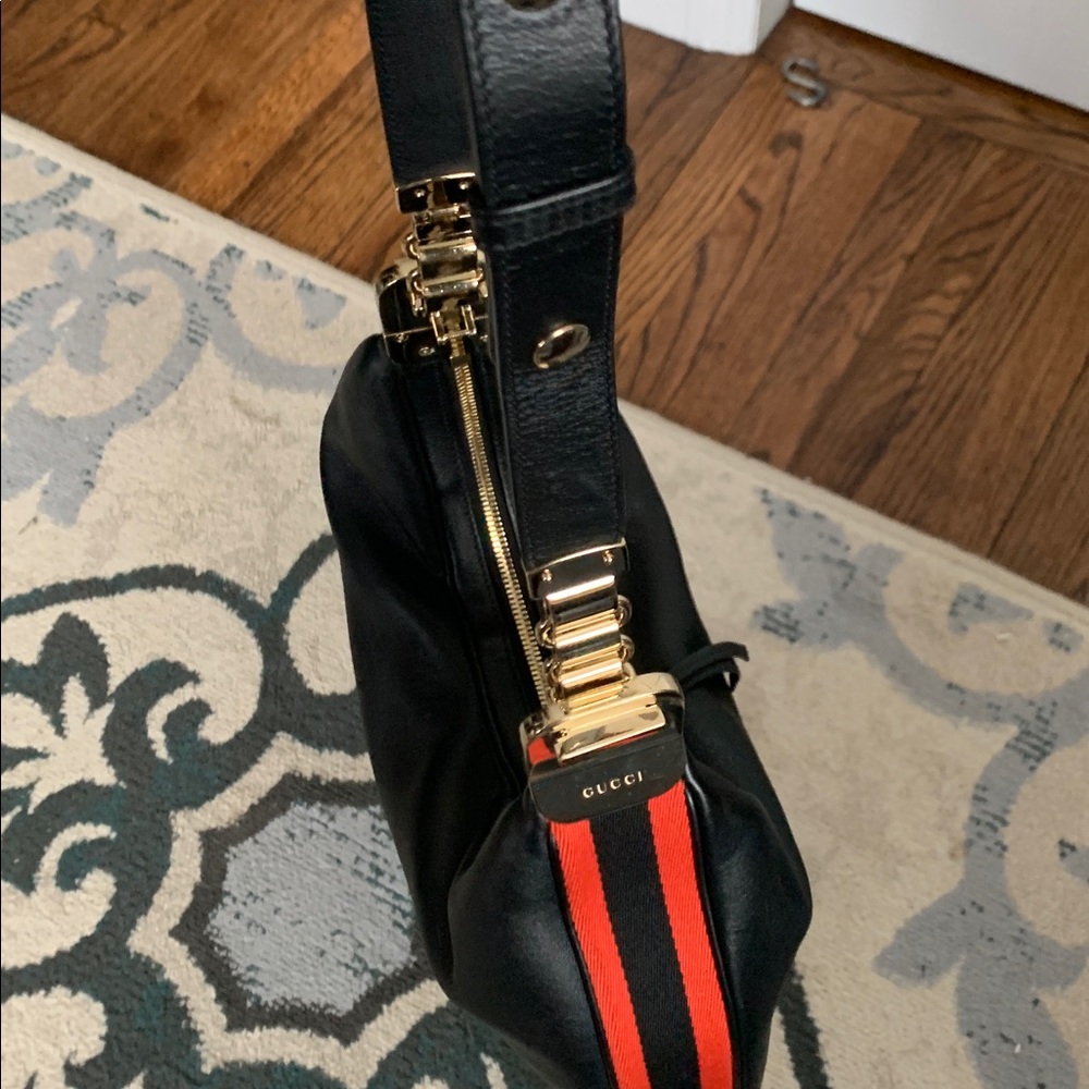 Gucci Black Leather Attache Bag Medium - Picture 16 of 17